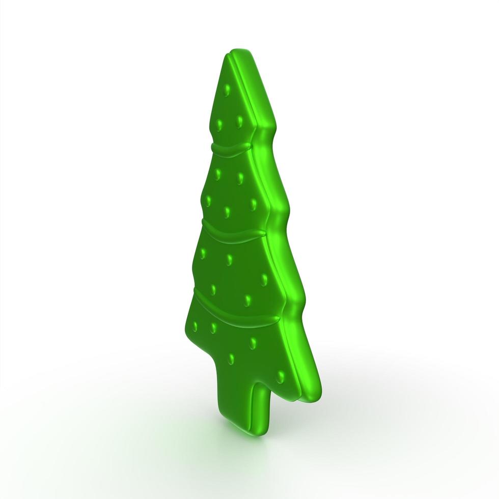 Christmas tree isolated on background photo