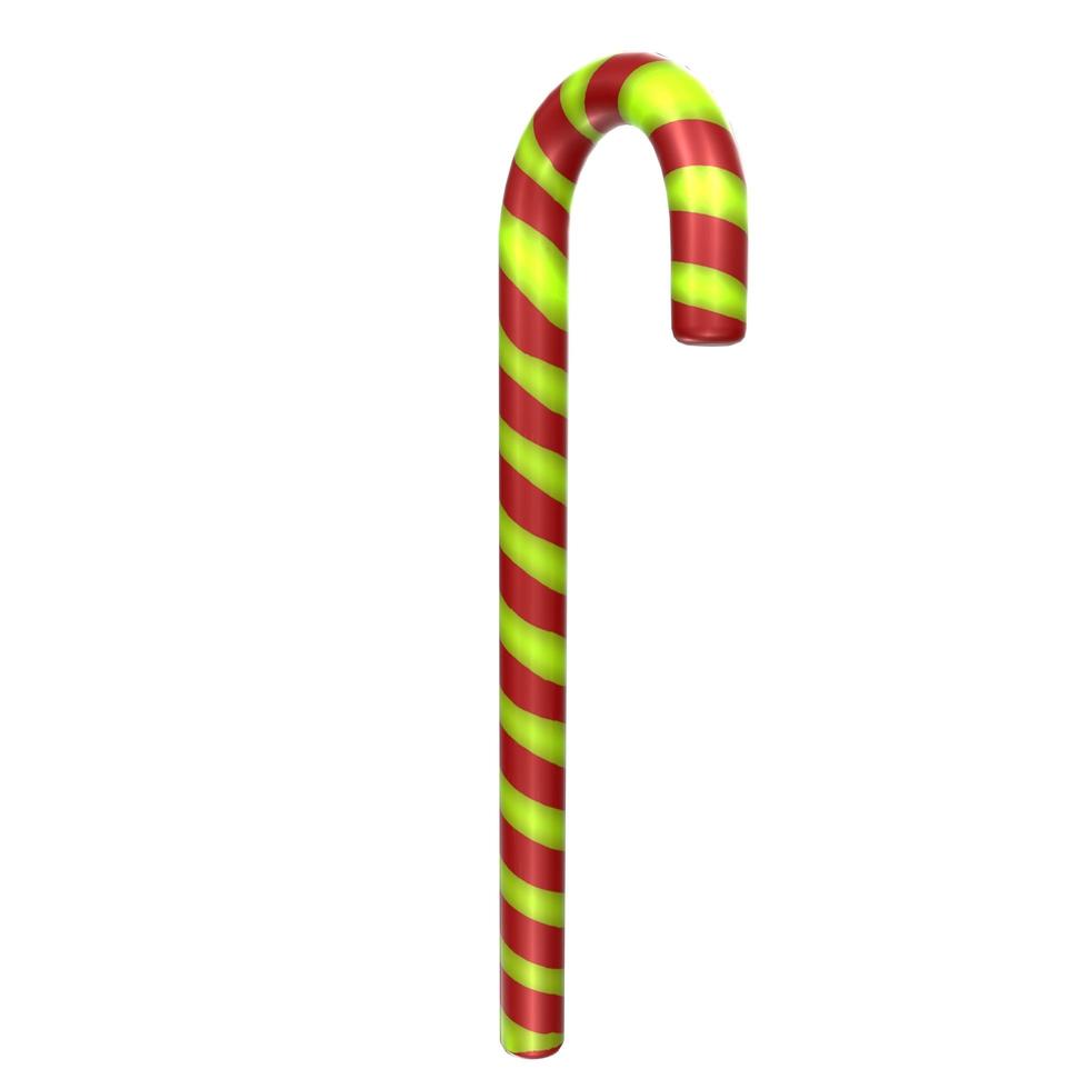 christmas cane isolated on background photo