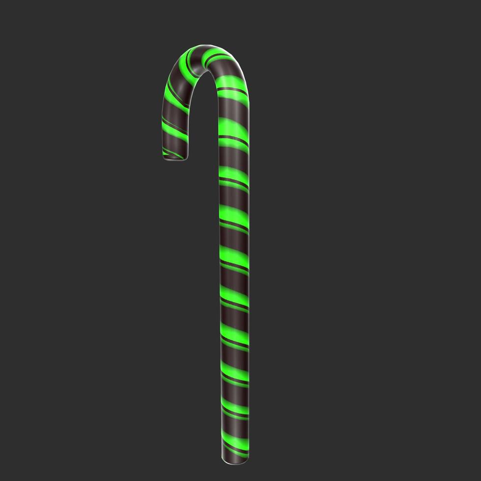 christmas cane isolated on background photo