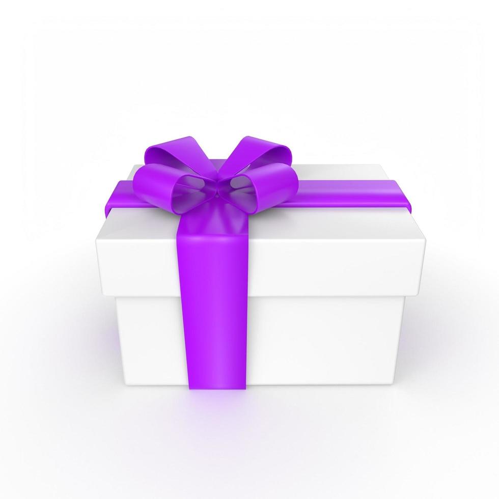 gift box isolated on background photo