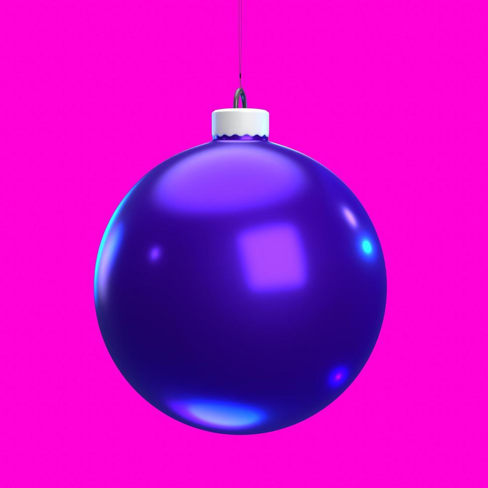 christmas ball isolated on background photo