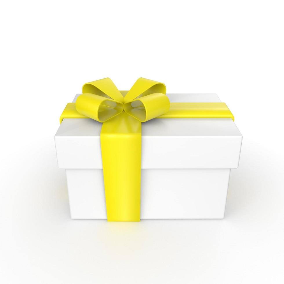 gift box isolated on background photo