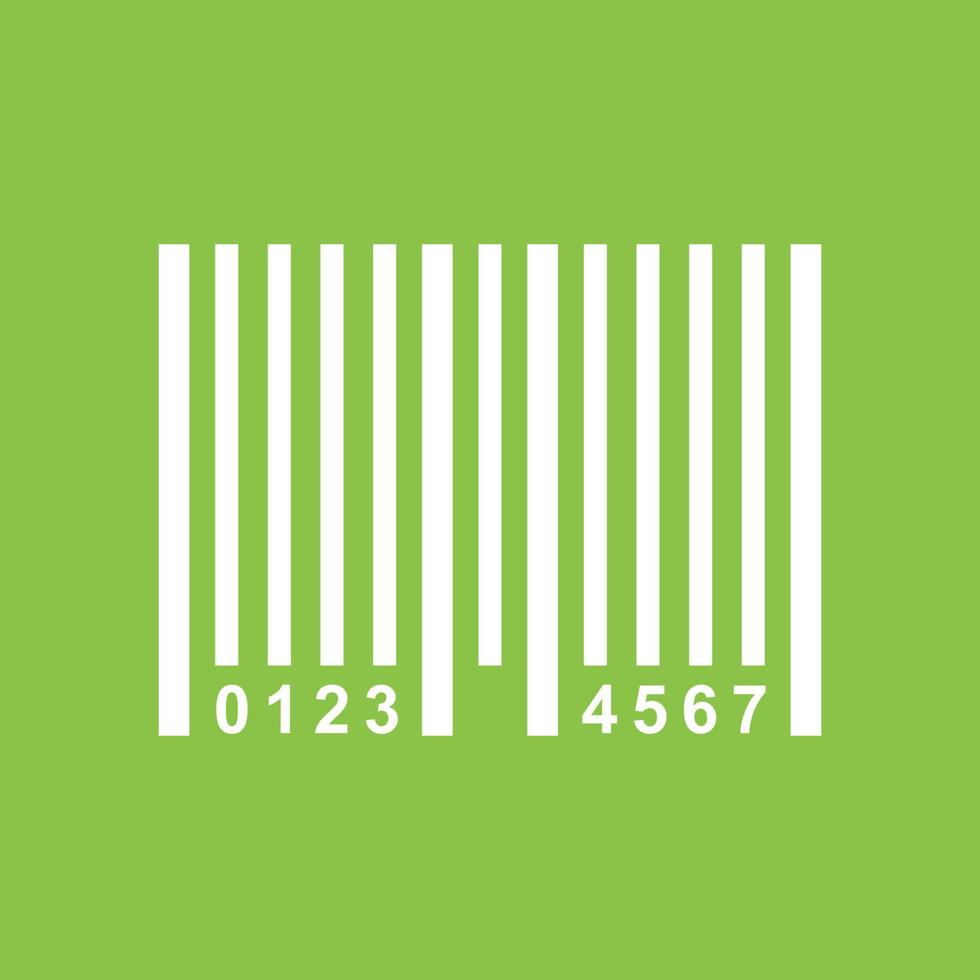 Bar Code Line Color Background Icon vector