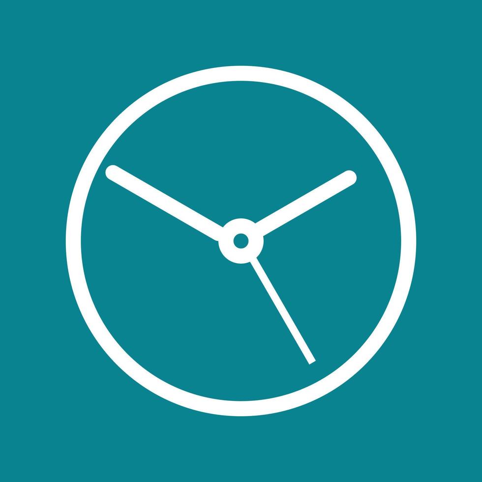 Clock Line Color Background Icon vector