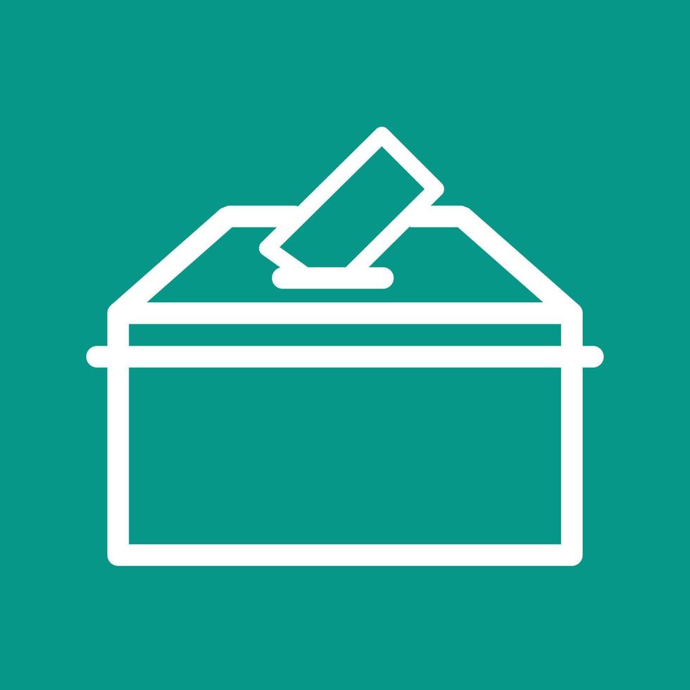 Casting Vote Line Color Background Icon vector