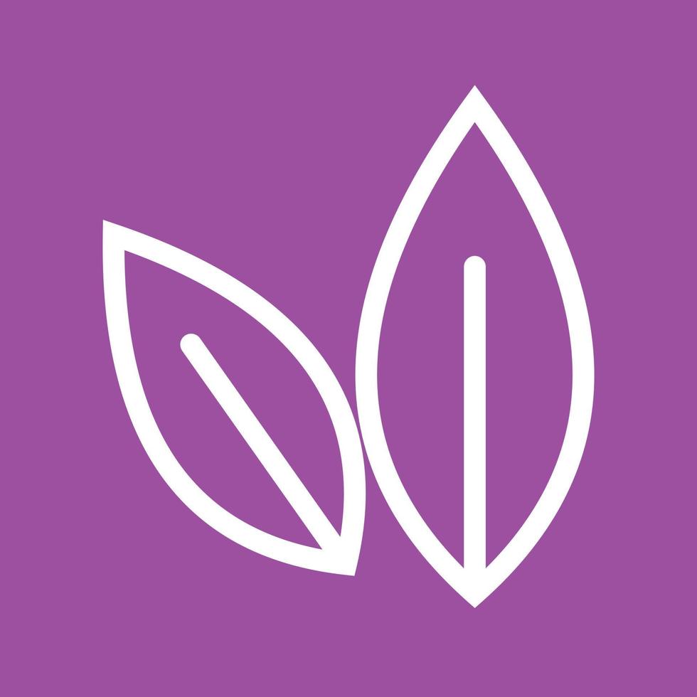 Leaves Line Color Background Icon vector