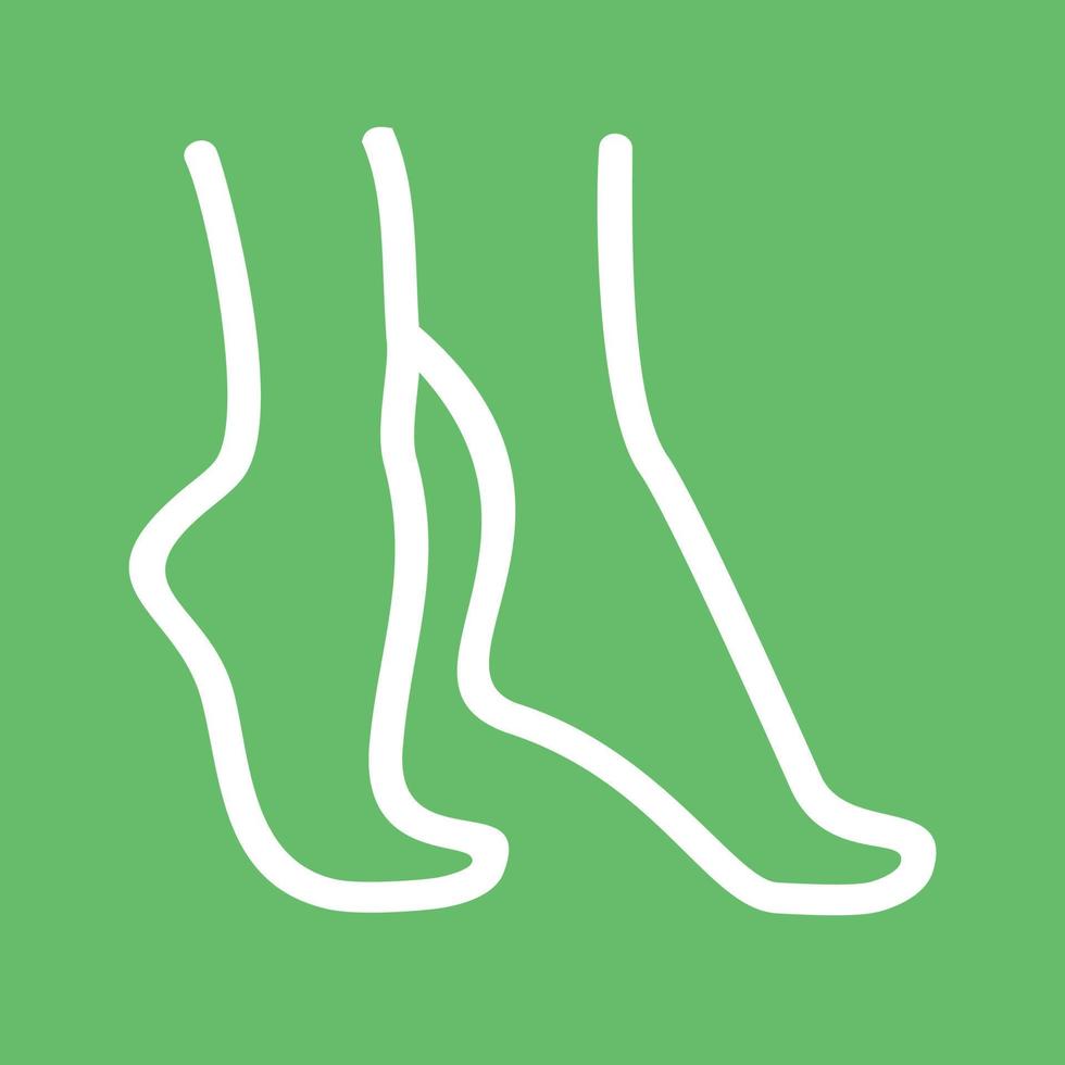 Tip Toe Line Color Background Icon vector