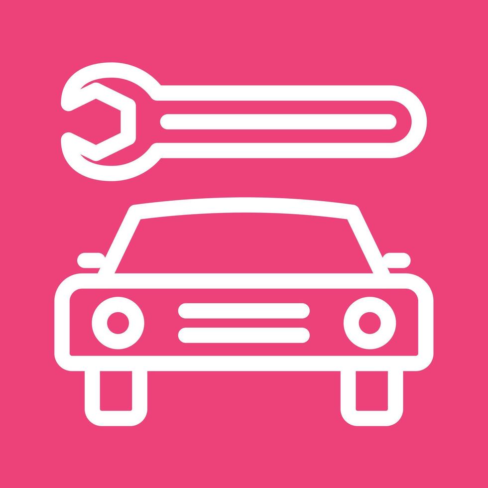 Car Repair I Line Color Background Icon vector