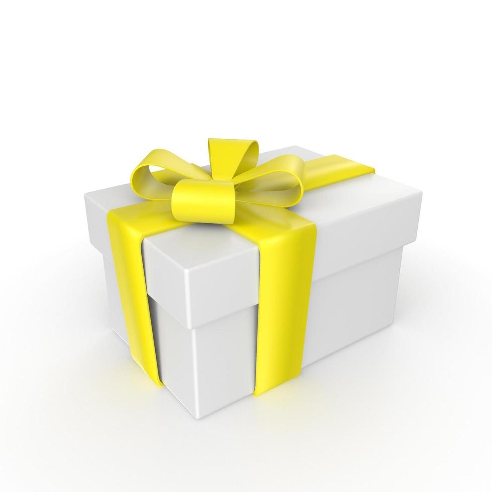 gift box isolated on background photo