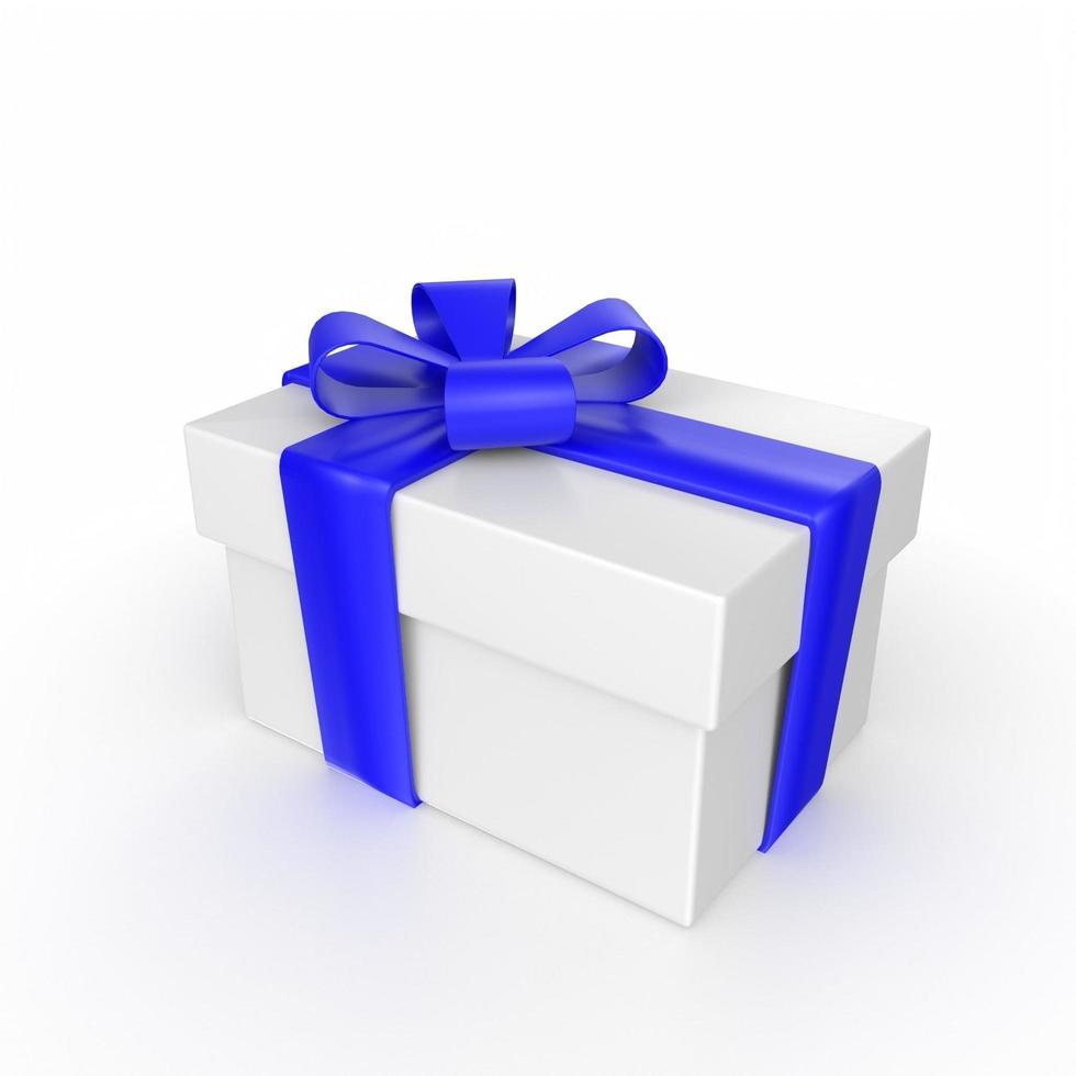 gift box isolated on background photo