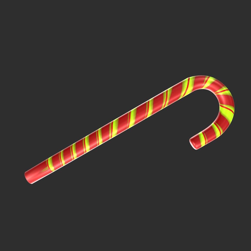 christmas cane isolated on background photo