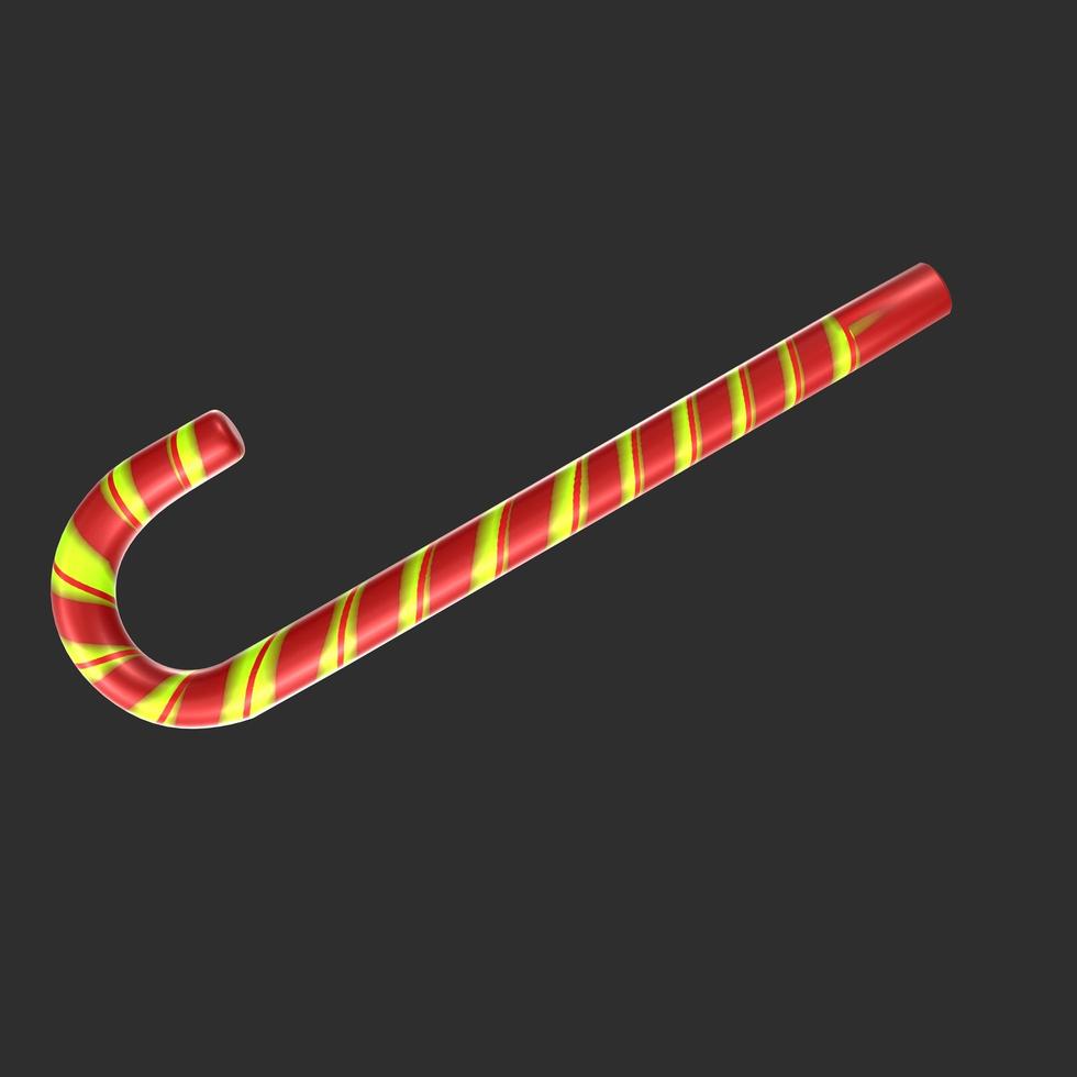 christmas cane isolated on background photo