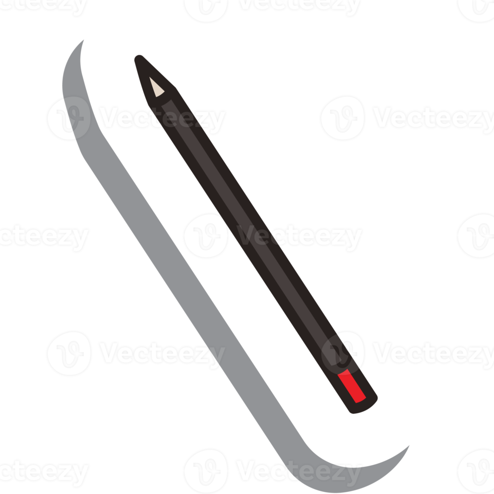 Aesthetic Cute Sticker Pen or pencil to write Bullet Journal png