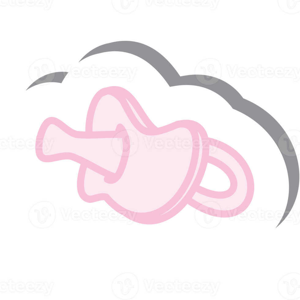 Aesthetic Sticker Pink Baby Born Pacifier Collection png