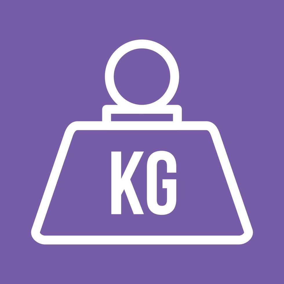 Weight Line Color Background Icon vector
