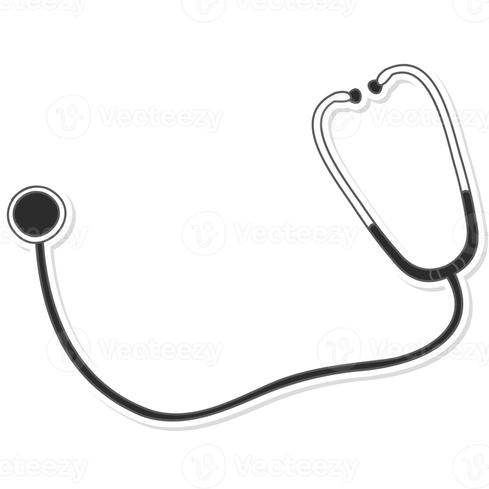 estetoscópio adesivo bonito estético para automedicação bullet journal png