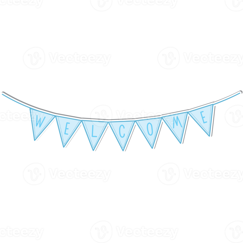 Aesthetic Sticker Baby Born Welcome Ribbon Collection png