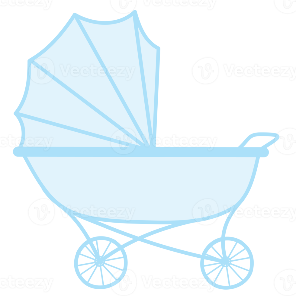 esthetisch baby geboren wandelwagen verzameling reeks png