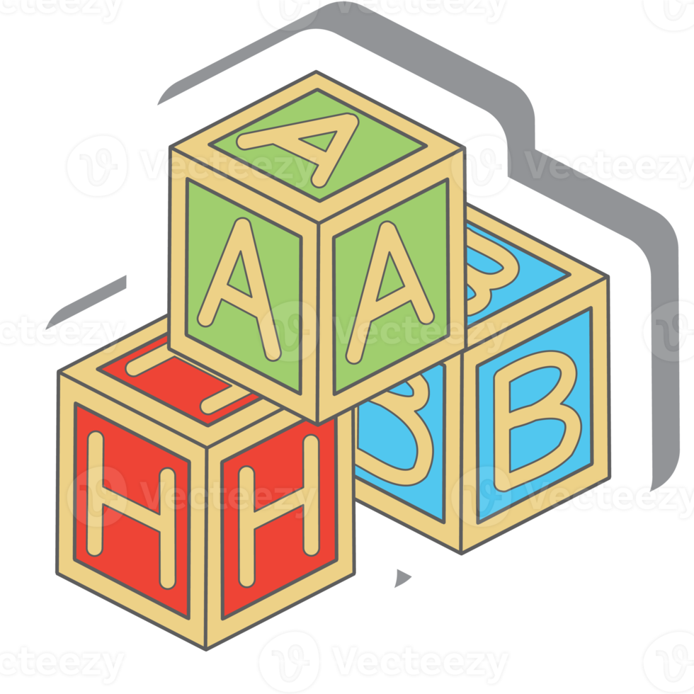 Aesthetic Sticker Baby Born Letter Cube Toys Collection png