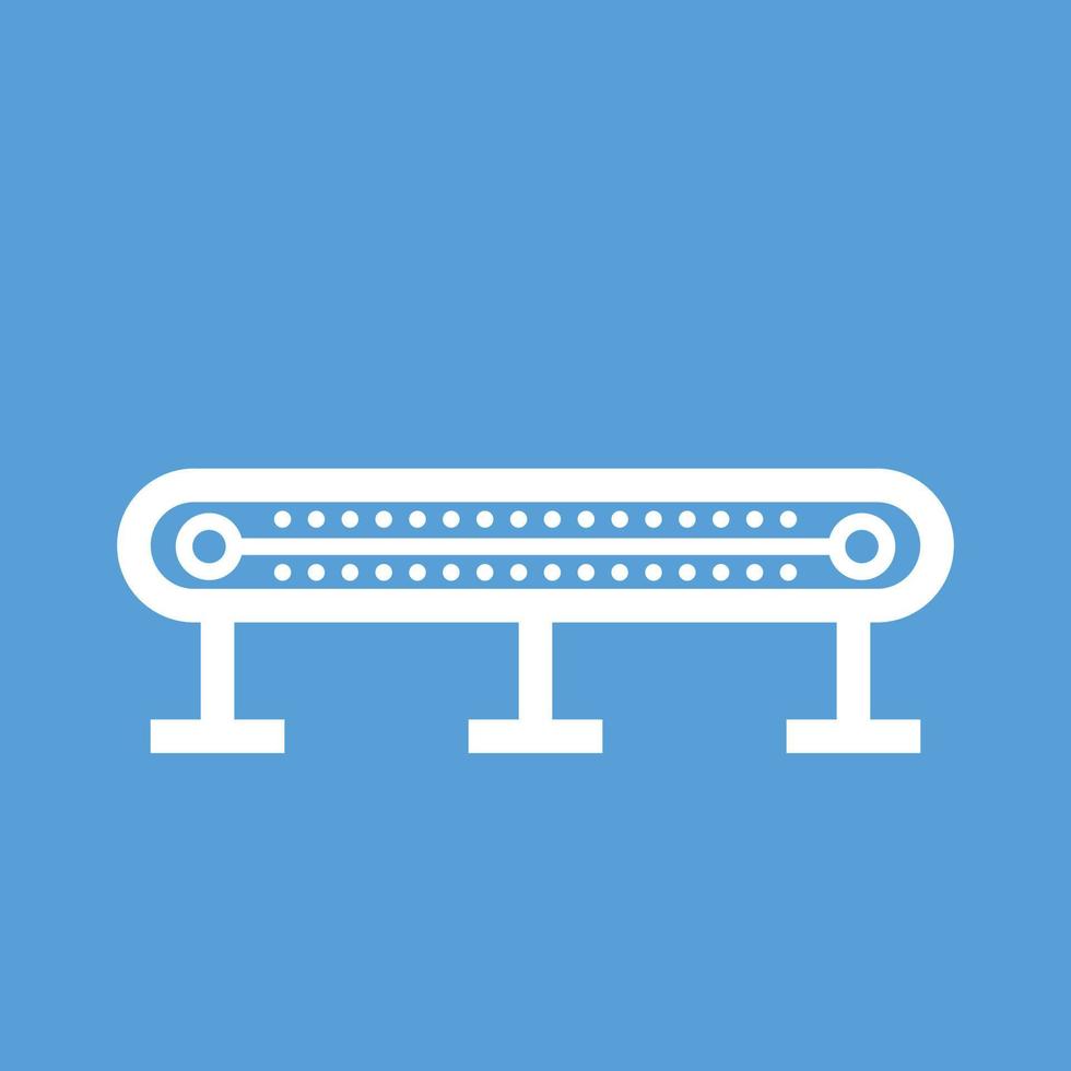 Conveyor I Line Color Background Icon vector