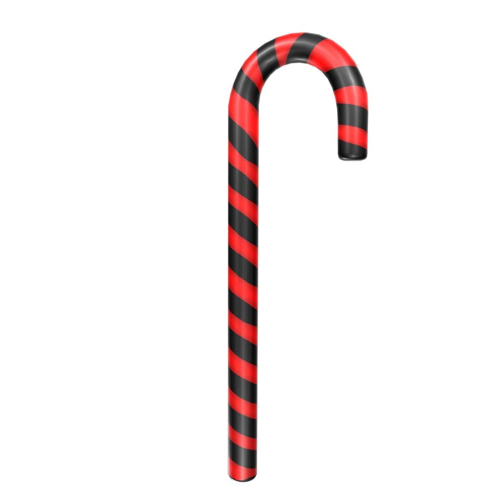 christmas cane isolated on background photo