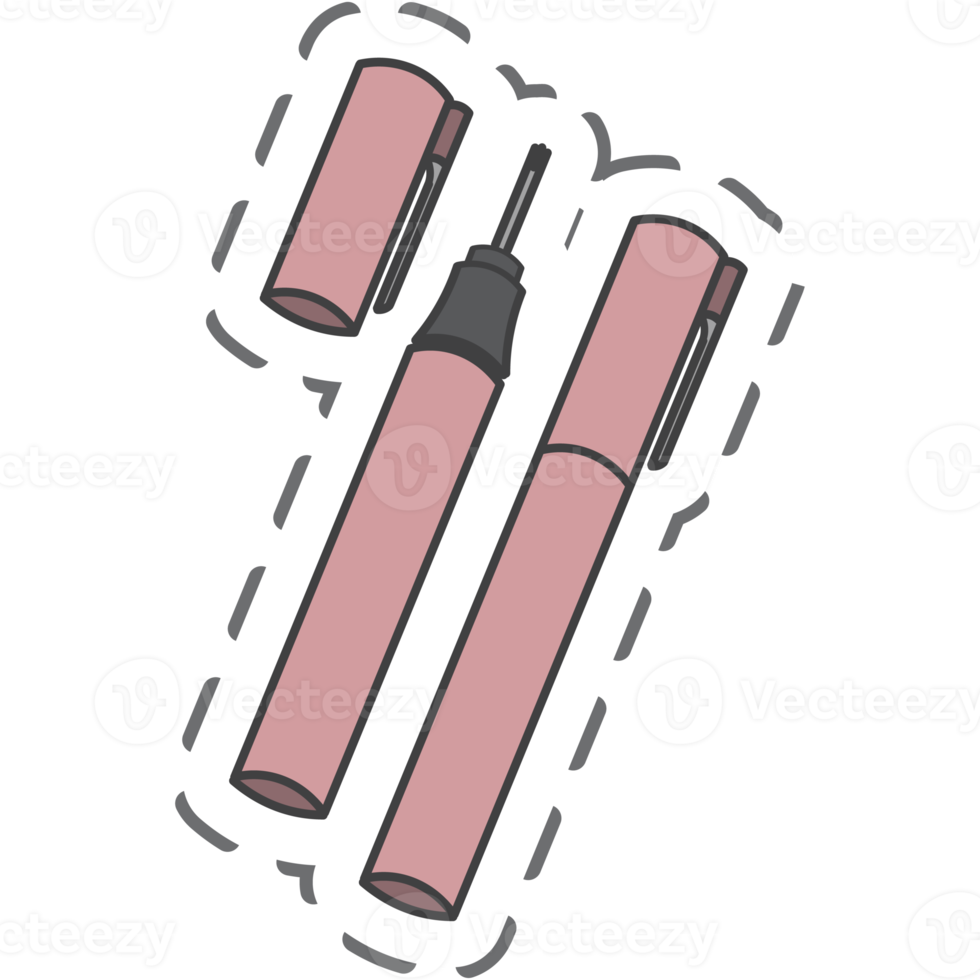 Aesthetic Pink Colored Pen Sticker Back To School png