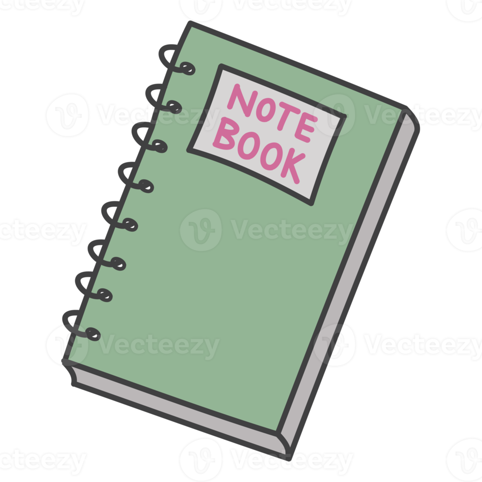 Aesthetic Notebook Bullet Journal Back To School png