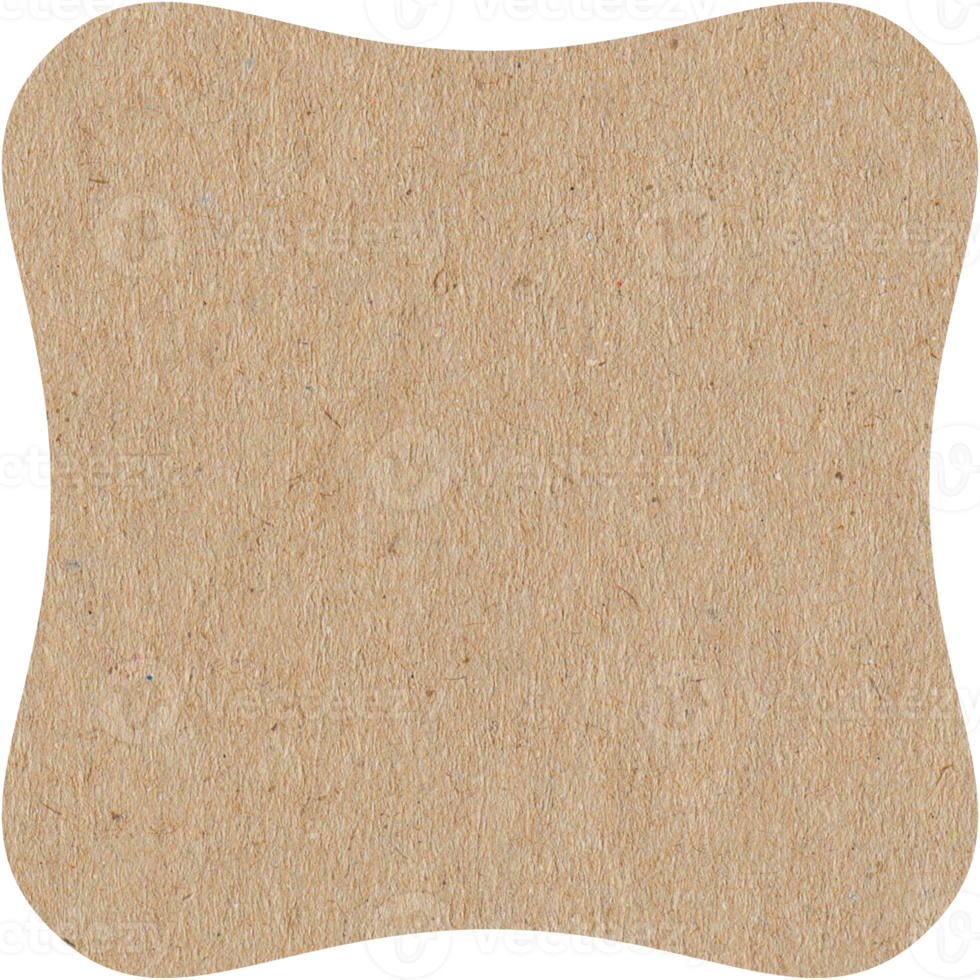 feuille de papier vintage dans la collection de formes de base png