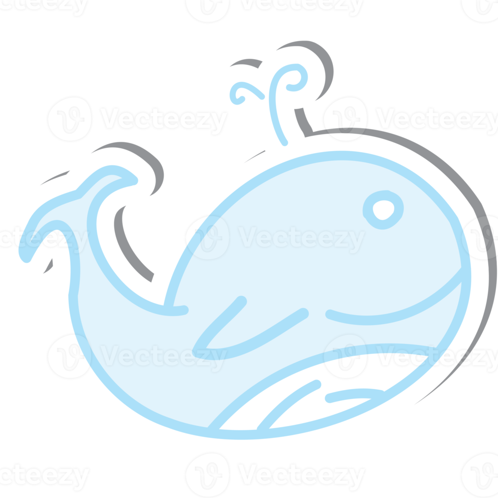 Aesthetic Sticker Cute Whale Logo Symbol Collection 16725986 PNG