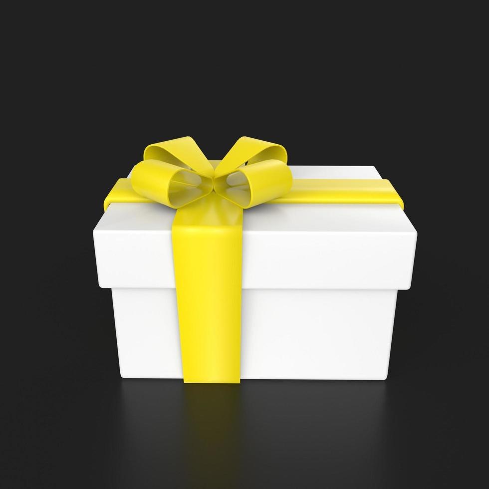 gift box isolated on background photo