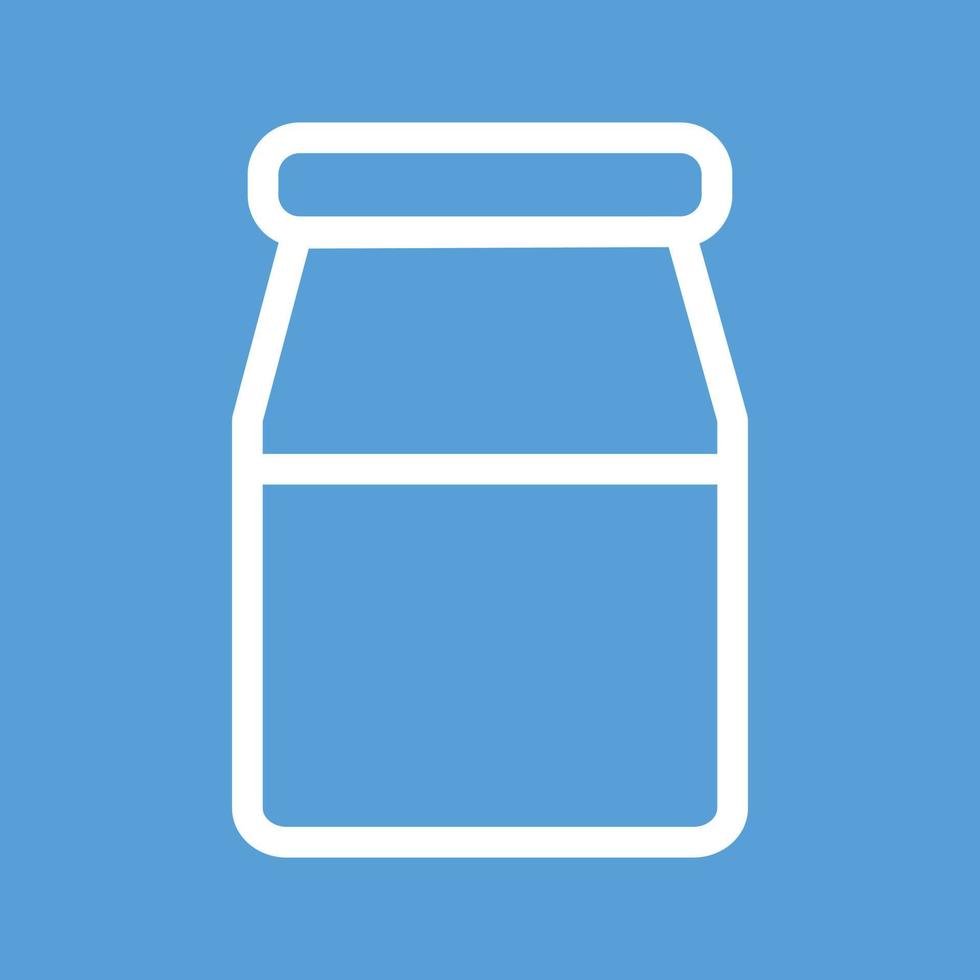 Milk Bottle Line Color Background Icon vector