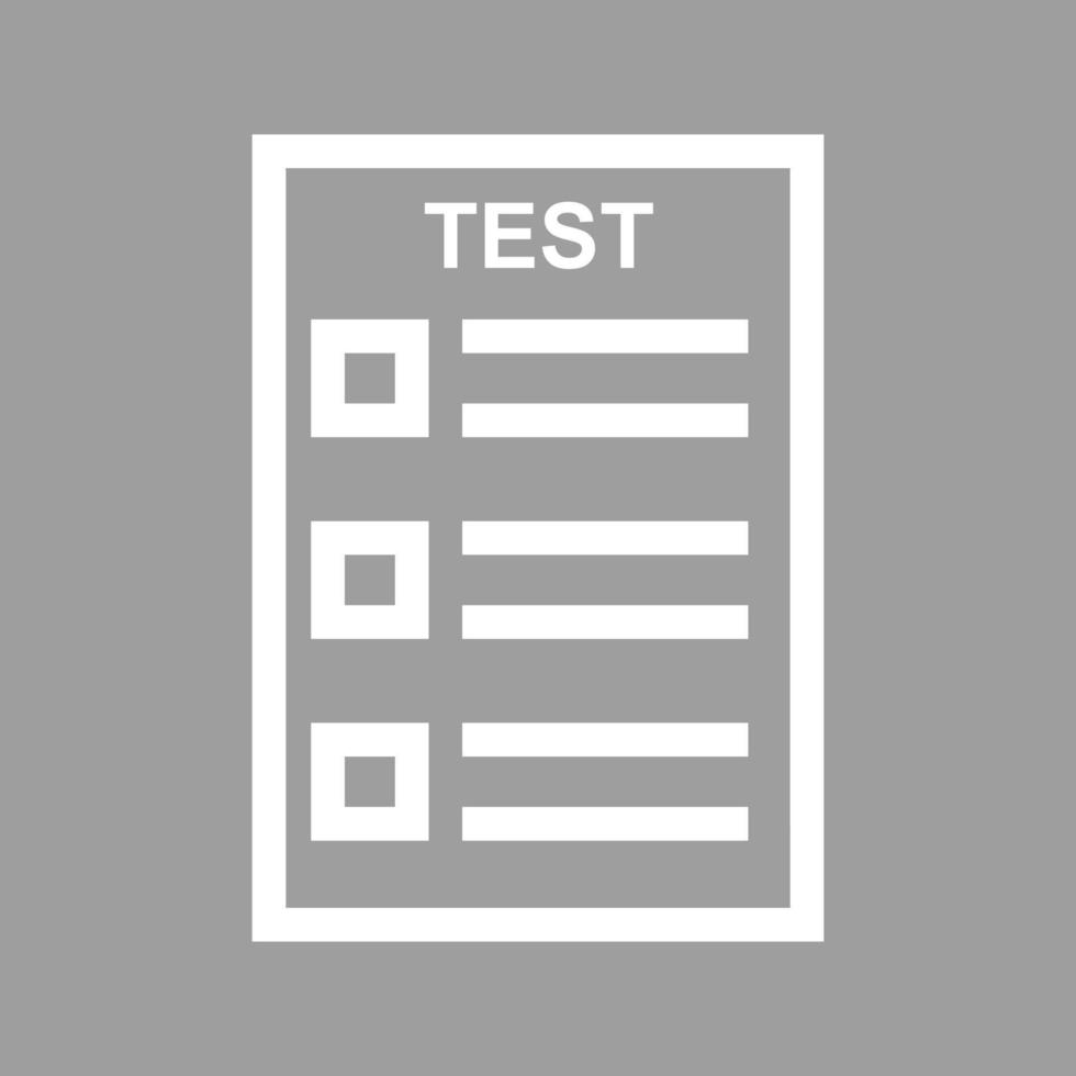 Online Test Line Color Background Icon vector