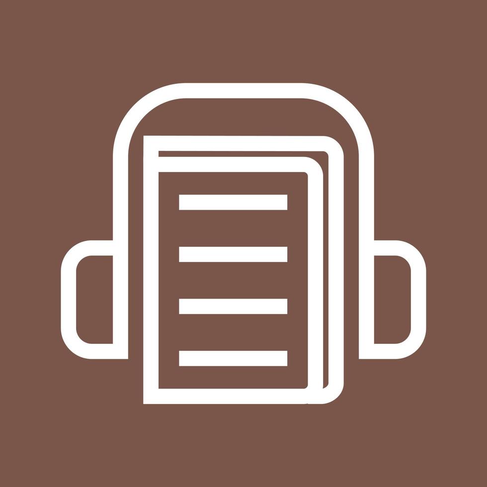 Listening to Lecture Line Color Background Icon vector