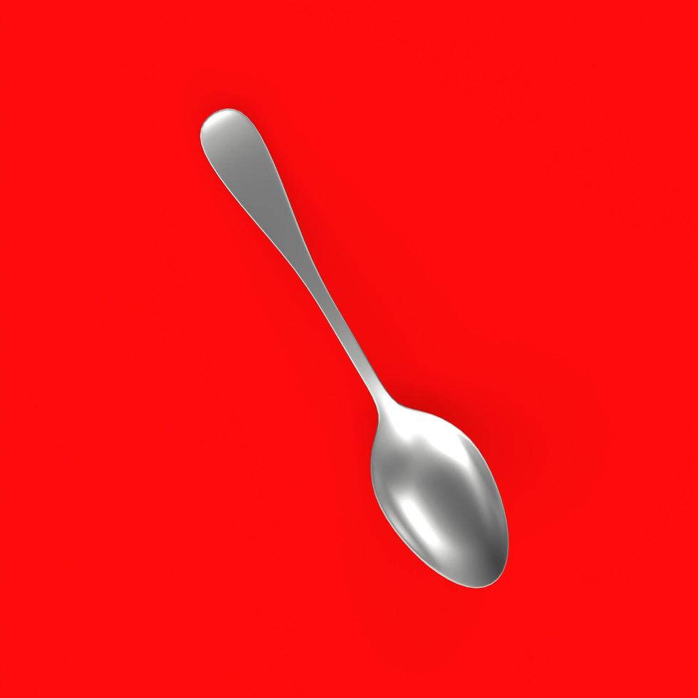 spoon isolated on a background photo