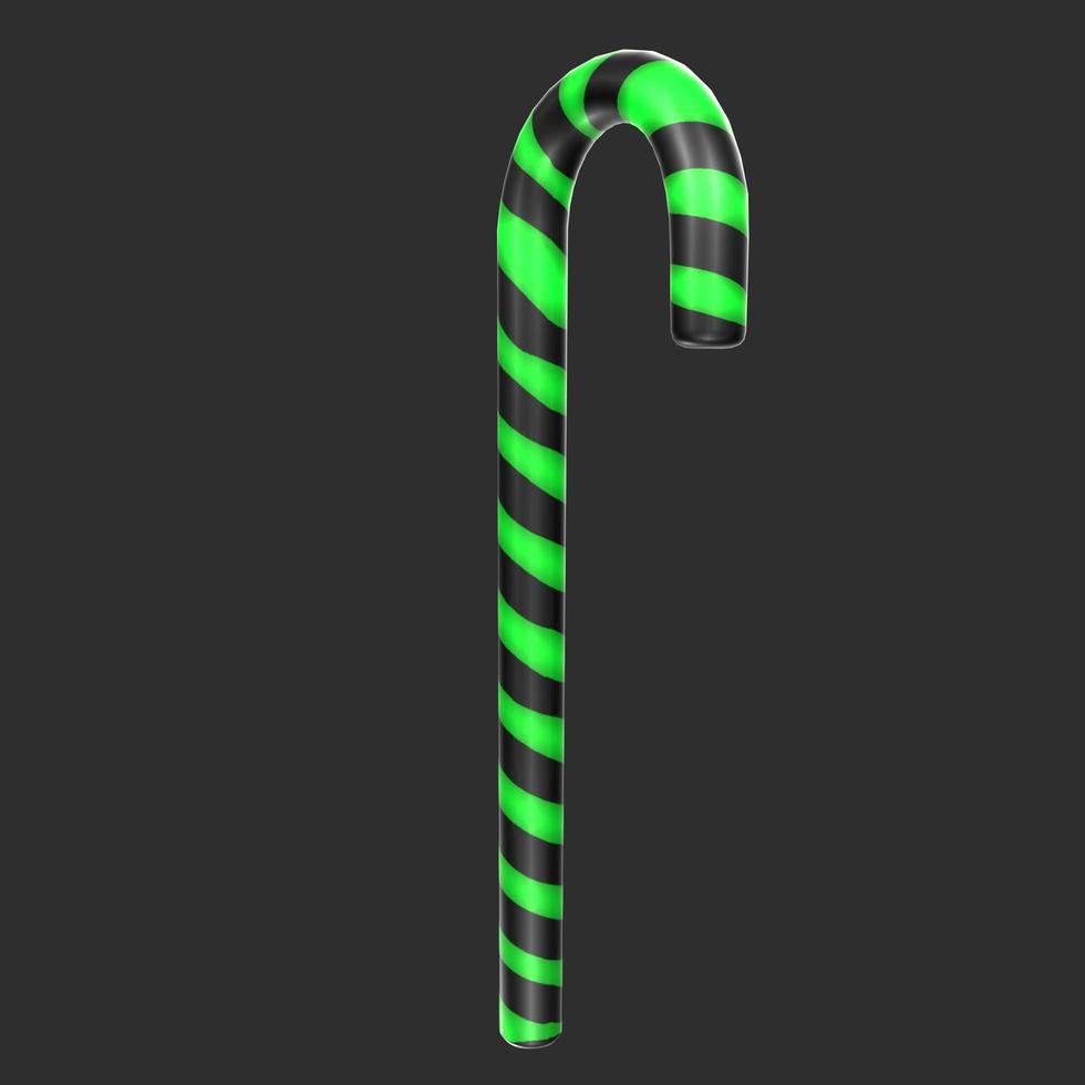 christmas cane isolated on background photo