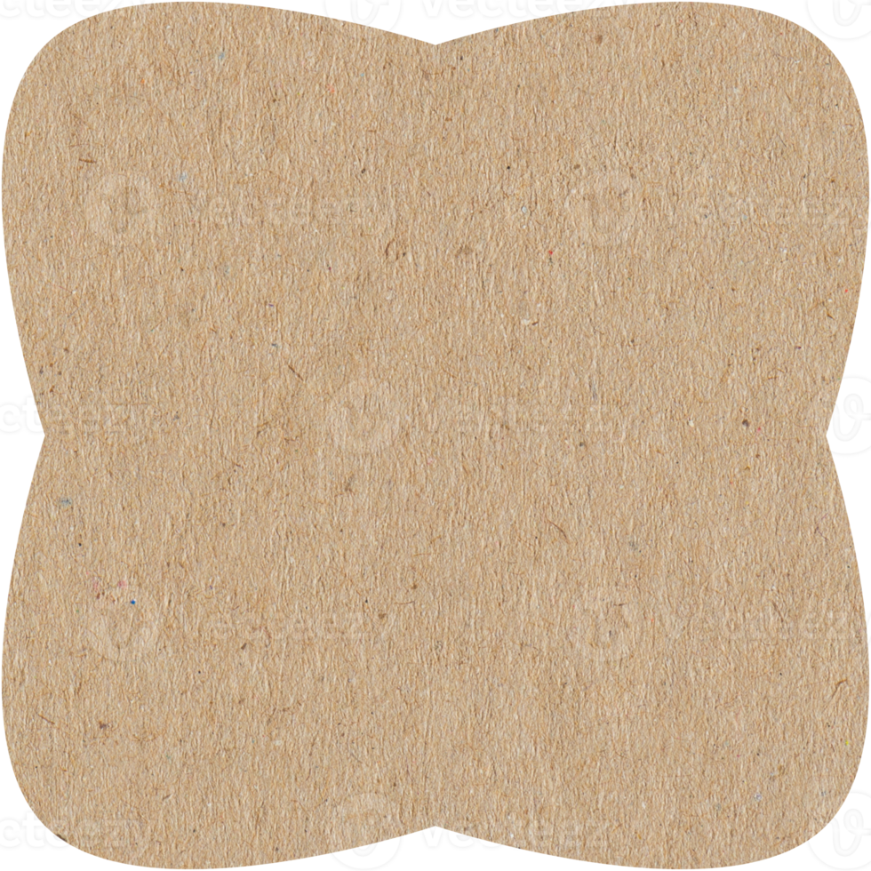 feuille de papier vintage dans la collection de formes de base png