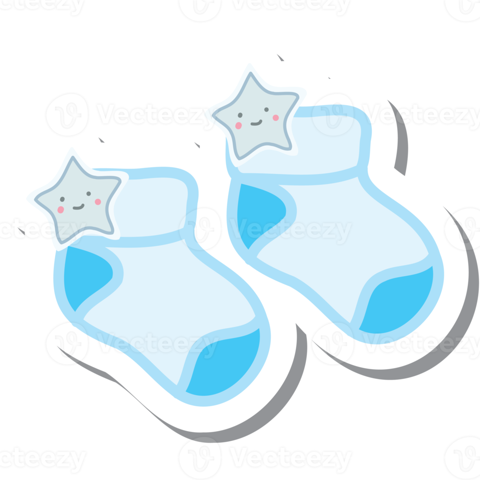 Aesthetic Sticker Warm Baby Born Socks Collection png