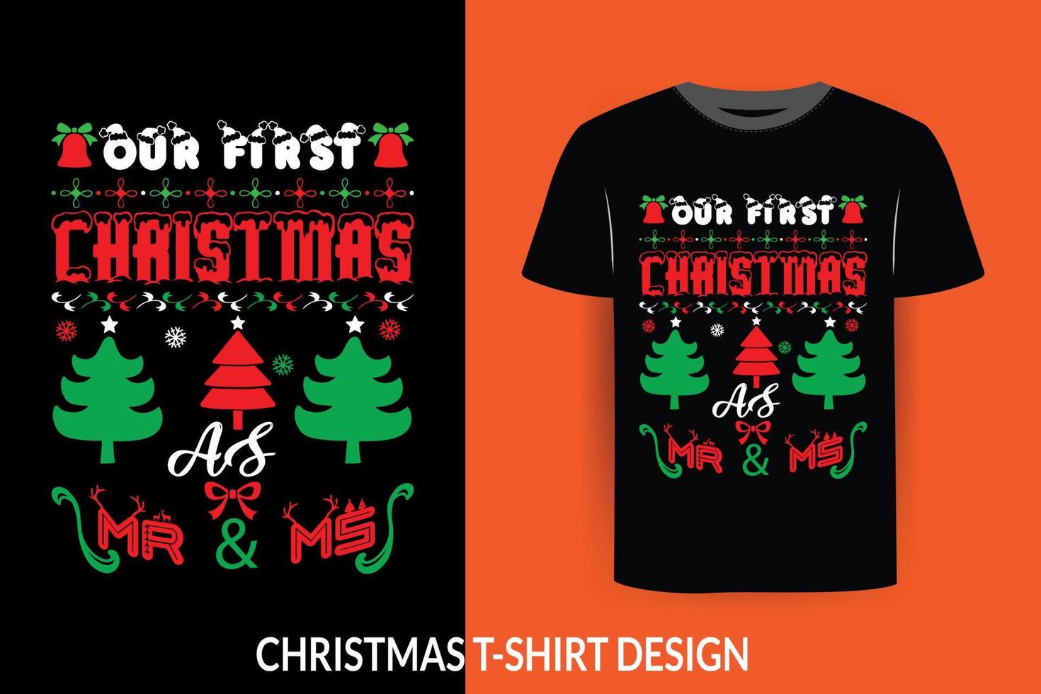 diseño de camiseta de navidad vector