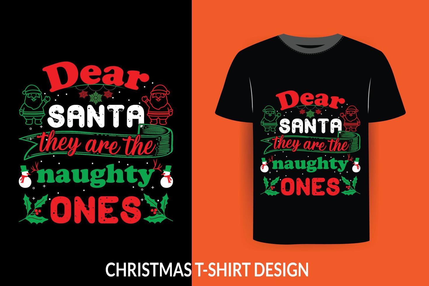 Christmas print ready t-shirt design vector