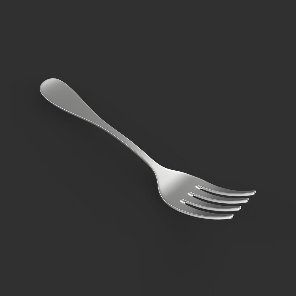 Fork isolated on background photo