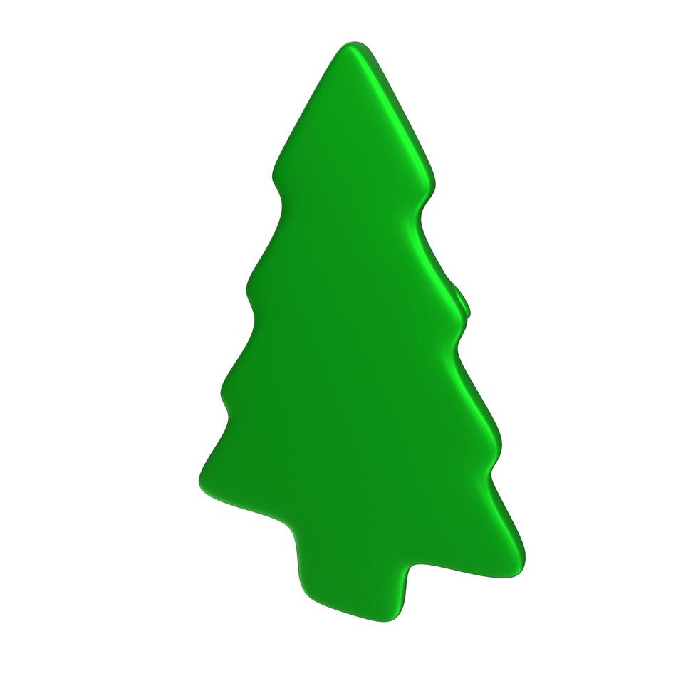 Christmas tree isolated on background photo