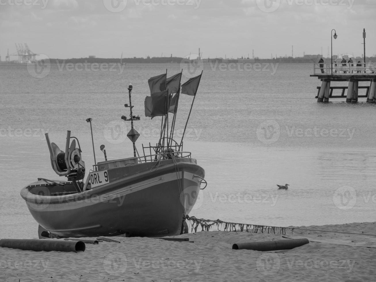 at the baltic sea in poland photo