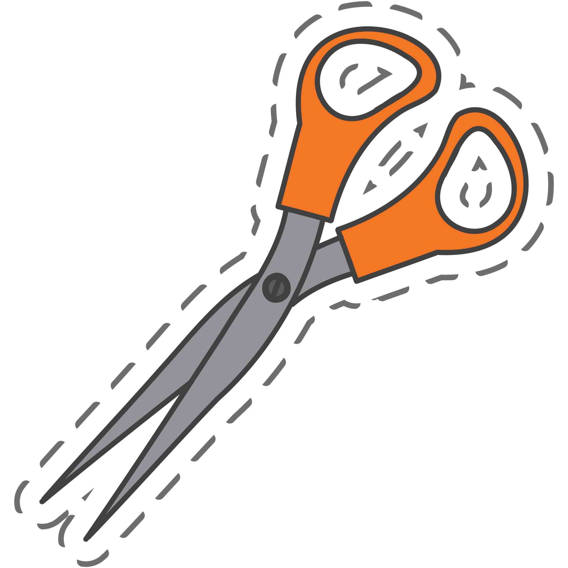 Scissors' Sticker