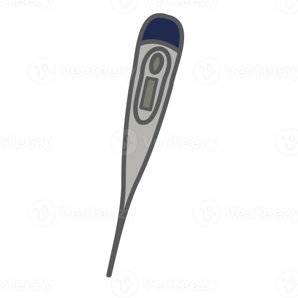 Ästhetisches niedliches digitales Thermometer-Bullet-Journal zur Selbstmedikation png