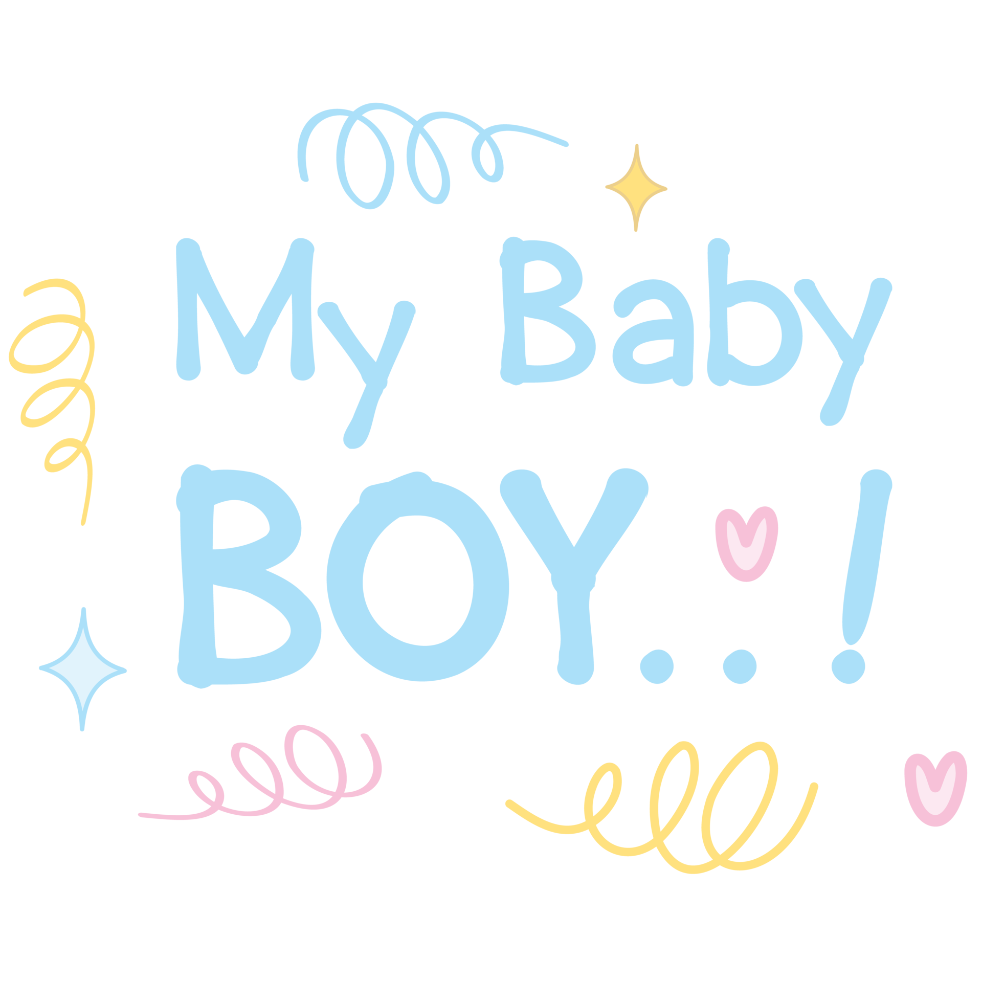 Aesthetic Writing My Baby Born Boy Collection Set 16726729 PNG