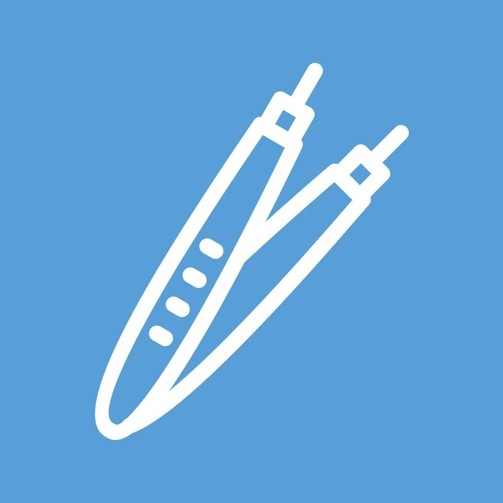 Forceps II Line Color Background Icon vector