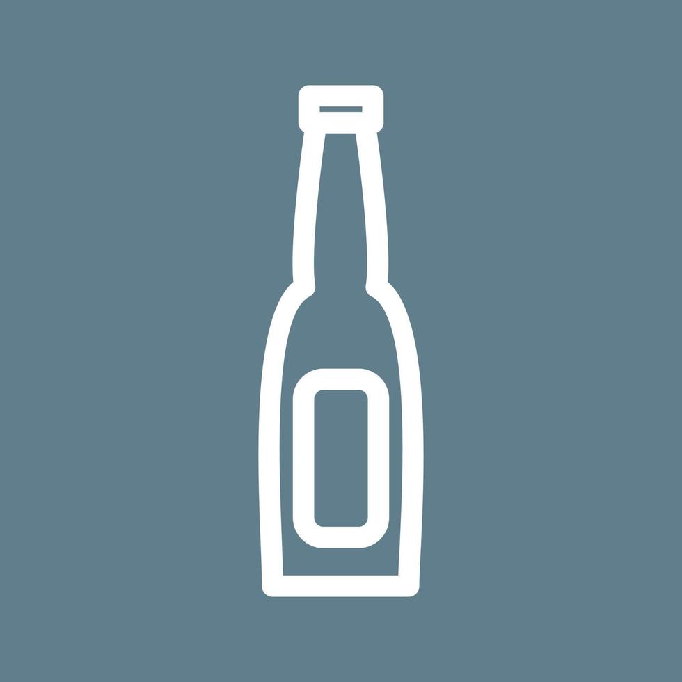 Beer Bottle I Line Color Background Icon vector