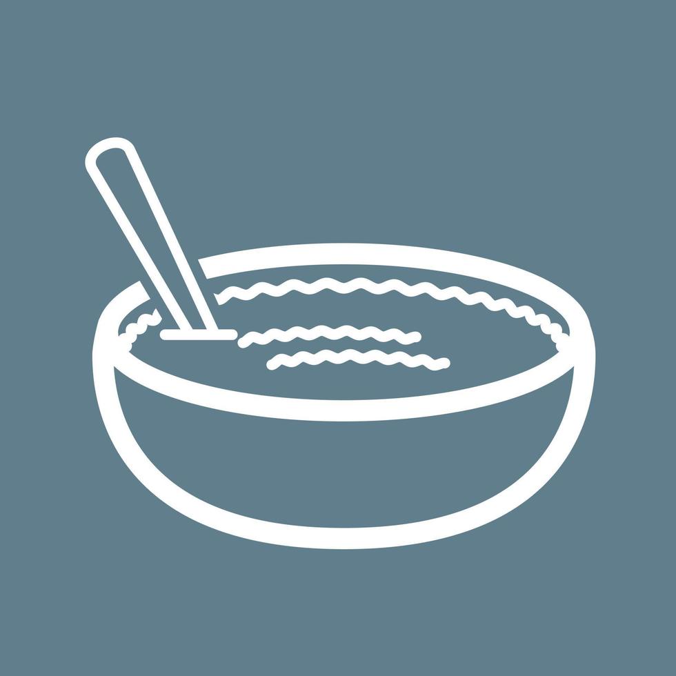 icono de fondo de color de línea de arroz con leche vector