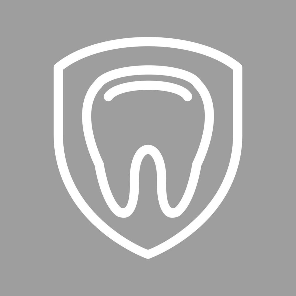 Teeth Protection Line Color Background Icon vector