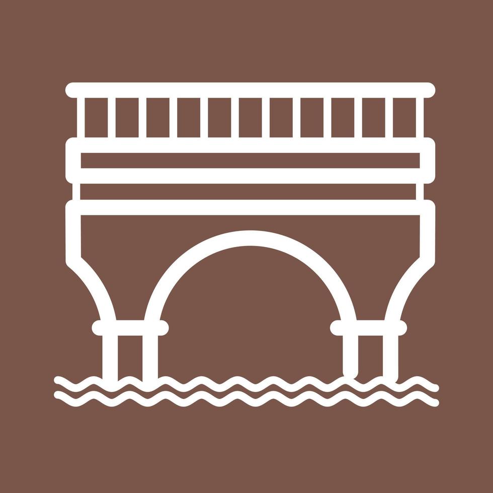 Bridge Line Color Background Icon vector